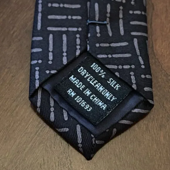 Vintage Eagle 100% Silk Men’s Neck Tie Made In China Lord’s Prayer Print ￼ - Picture 7 of 9